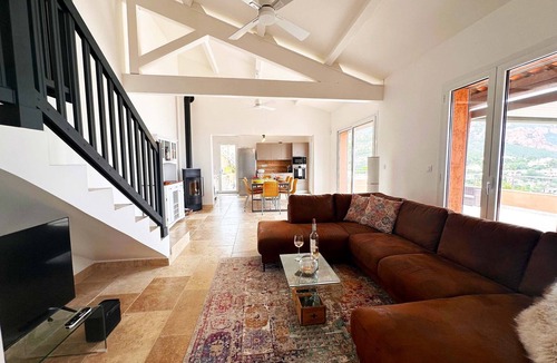 Antheor House | Holiday home with sea view, terrace, and swim spa with integrated whirlpool