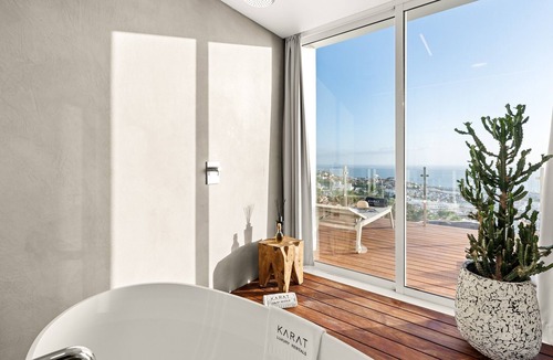 Costa Adeje Villa | Holiday Villa 'Karat Blue' with Sea View, Wi-Fi and Air Conditioning