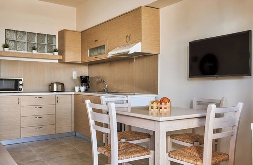 Agia Pelagia Apartment | "Ilios" apartment - 1 Bedroom Apt/Sea view/Shared Pool/Sleeps 4
