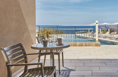 Agia Pelagia Apartment | "Ilios" apartment - 1 Bedroom Apt/Sea view/Shared Pool/Sleeps 4