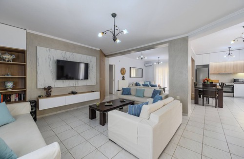 Tria Monastiria Villa | KNOSSOS ESTATE, VILLA ARIADNI, Lux villa, panoramic sea view, gardens and pool