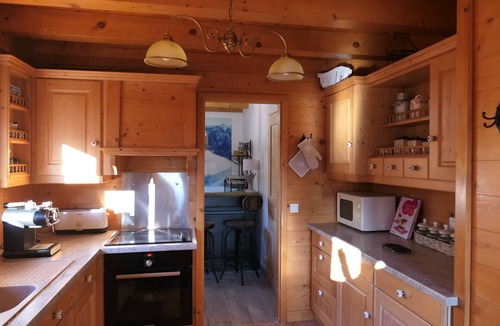 Flumet Ski Chalet | La Chevrière, beautiful log chalet, panoramic view, near Megève
