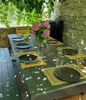 Balazuc House | Le Clos des Ducs, Maison Familiale centre Balazuc proche plage 2 à 8 personnes