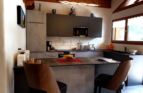 Champagny-en-Vanoise Apartment | "Les Barmés" 8Pers Fireplace Terrace Private garage & parking CENTRE STATION