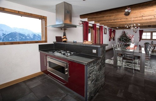 Bisanne 1500 Ski Chalet | Les Saisies/HIGH STANDING Chalet 15 pers with SPA Fireplace and Mont Blanc view