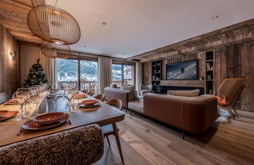 Meribel Centre Apartment | Luxury apartment, 3 bedrooms, fireplace, concierge 5*, ski room, non-smoking