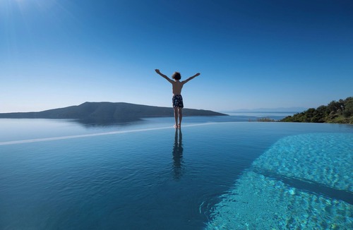 Nimfea Villa | Luxury villa-250m from waterfront-panoramic sea views-minutes from beaches