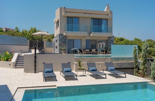 Atsipópoulon Villa | Luxury Villa AQUA with 2 Private Pools