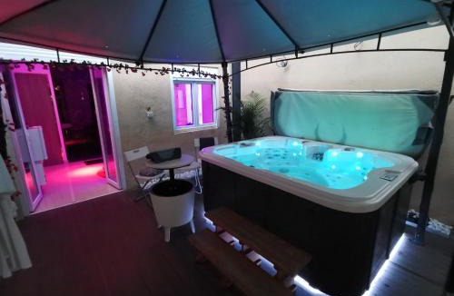 Charpennes - Charmettes Apartment | Lyon piscine et jacuzzi privatifs en extérieur