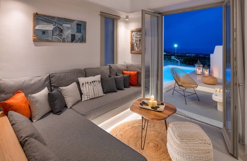 Megalochori Villa | Megalochori 1-Bed Villa, Sleeps 3, Pool & Parking
