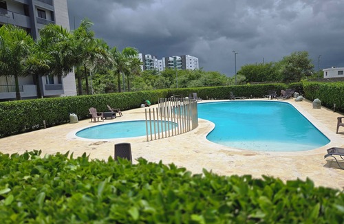 Punal Apartment | Modern 3BR Apartment w/Pool View & Smart Lock — 7 Min from Santiago Airport