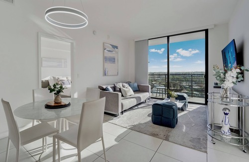 Doral Apartment | Modern 2BR Residence with open views & Balcony