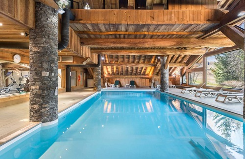 Meribel Village Apartment | Modern Duplex in Méribel Village, ski-in/ski-out access and pool
