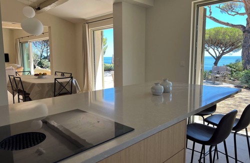 Ramatuelle House | New! Exceptional villa with ocean views, private beach access, and an infinity pool!