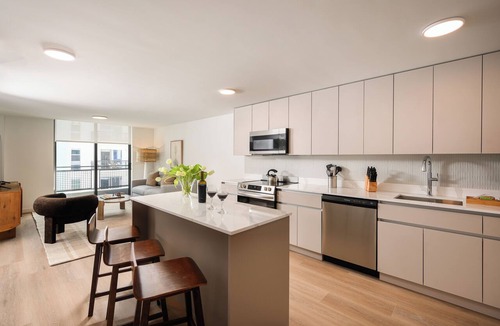 Midtown Apartment | New Executive Suite in Edgewater + Office, Balcony, Pool | Sense28 by AvantStay