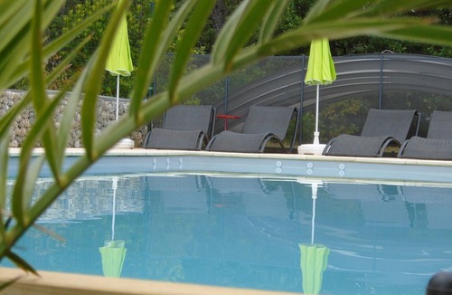 Saint-Julien-de-Peyrolas Villa | Newly built, secluded villa with a pool—sleeps 8 to 12—sauna—air conditioning