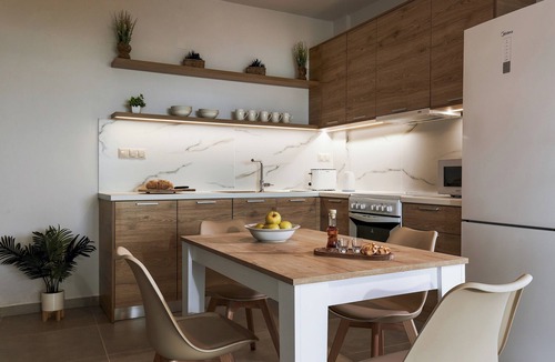 Agia Pelagia Apartment | "Oinos" apartment - 2 Bedroom deluxe Apt/Sea view/Shared Pool/Sleeps 5