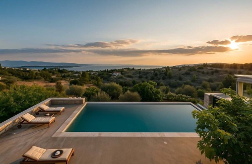 Kilada House | Porto Cheli Panoramic Seaviews, Poolside Getaway