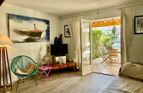 Port Cogolin House | Rare, fisherman's house with 2 bedrooms, large terrace and mooring.