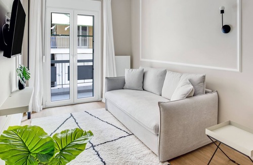 Neapoli-Sykies Apartment | Sanders New Town - Pleasant 1-Bdr. Apt. w/ Balcony
