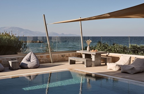 Neromilos Villa | Sea Side LaLune Villa, with Heated Pool & Spa Whirlpool