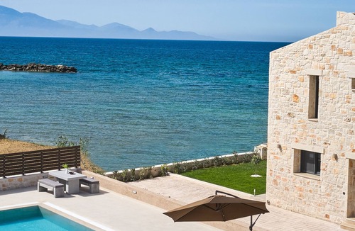 Neromilos Villa | Sea Side LaLune Villa, with Heated Pool & Spa Whirlpool