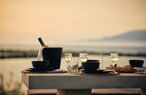 Neromilos Villa | Sea Side LaLune Villa, with Heated Pool & Spa Whirlpool