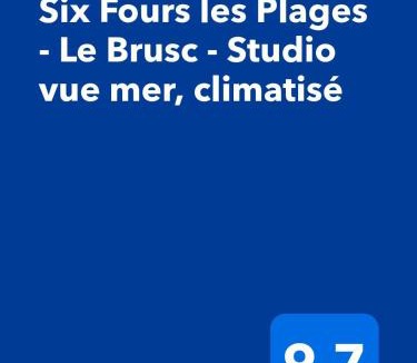Le Brusc Apartment | Six Fours les Plages - Le Brusc - Studio vue mer, climatisé