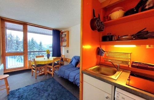 Arc-1800 Apartment | Studio cabine pour 4 pers., balcon, sud, Les Arcs 1800 - FR-1-346-457