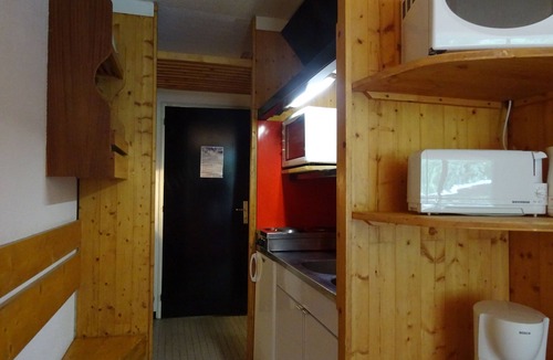 Arc-1600 Apartment | Studio for 3 at Arc 1600, south-facing balcony, ski-in/ski-out, WiFi