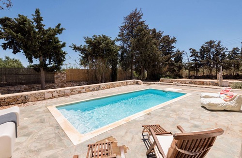 Drios Villa | SUN DROP VILLA I with private pool, on Drios Beach, Paros