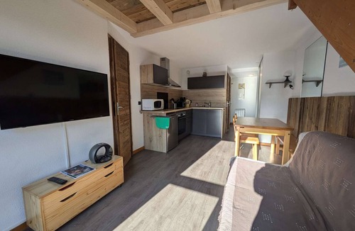 Areches Apartment | Sunny Mountain Duplex, 4 Guests, Pool, Central Village Location