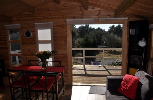 Draguignan Ski Chalet | T1bis/Chalet air-conditioned 30m², 2 pers swimming pool10x5m, pétanque court.