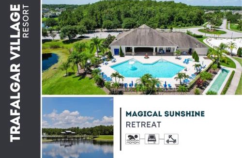 Trafalgar Village House | Updated retreat with pool access, W/D, AC, & patio - close to Disney Parks