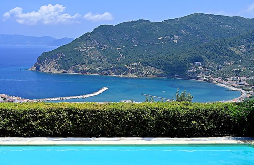 Skopelos Town Villa | Villa Erato-Panoramic view-private swimming pool