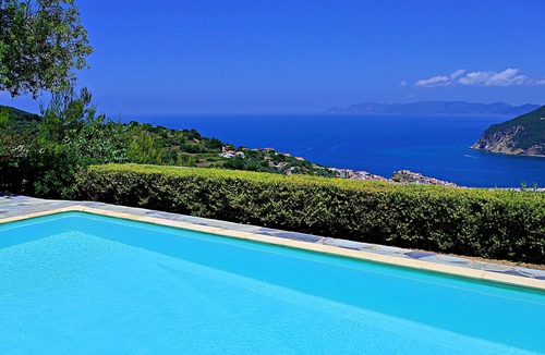 Skopelos Town Villa | Villa Erato-Panoramic view-private swimming pool