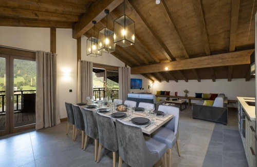 Les Contamines-Montjoie Apartment | Wifi, fitness, swimming pool, sauna, hammam, balcony, tv, ski locker, 140m², Les Contamines-Montjoie