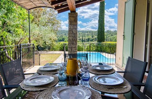 Carces House | Wonderful private villa for 6 guests with private pool, WIFI, TV, terrace and panoramic view