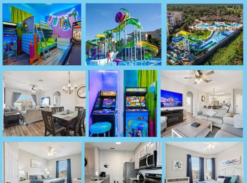 3BR Windsor Hills Condo Water Park and Skeeball Near Disney No Resort Fees