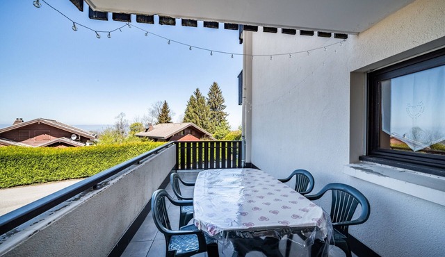Alpine Escape Apartment, Ski, Lake Geneva View – Private Terrace & Wi-Fi