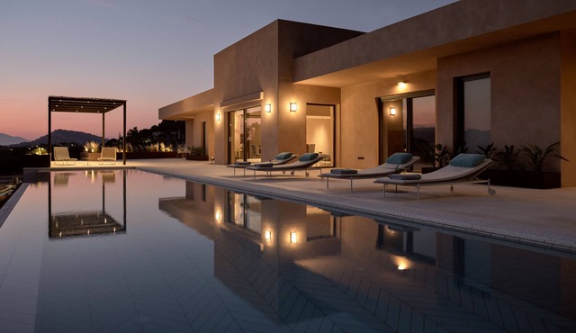 Beatiful villa with great view 5 minutes drive from beach