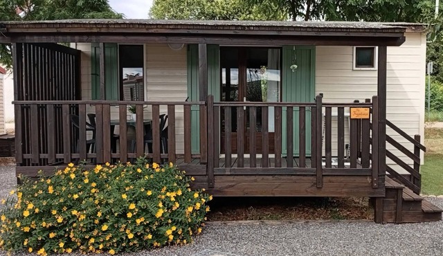 Camping l'Olivier * - Chalet Eco 2 bedrooms 4 people