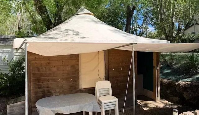 Camping Les Fouguières* - Lodge Toilé Bois 3 Rooms 4 People Without Sanitary