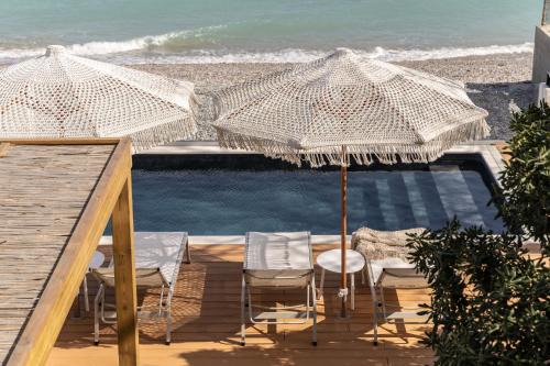 Cavo Dio 2 - Beachfront Bliss - Cozy Apt Pool Sunsets