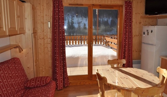 Charming studio with south terrace, pets allowed, parking