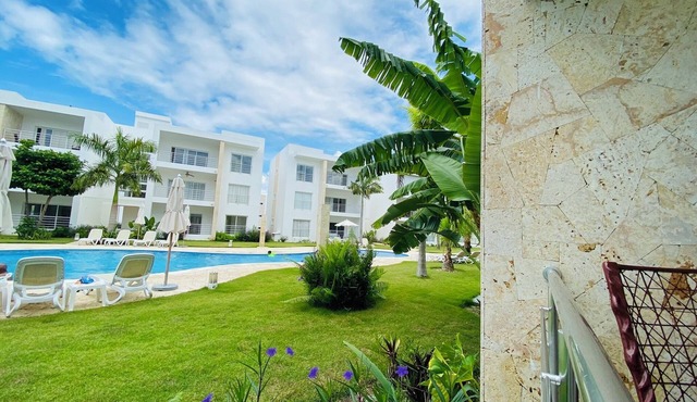 Charming 2-bedroom villa in playa nueva romana with WiFi, AC