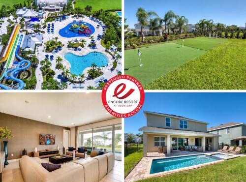 Chic Home With Mini Soccer Field, Golf Near Disney With Waterpark & Resort Access At Encore Resort - 7715Ff