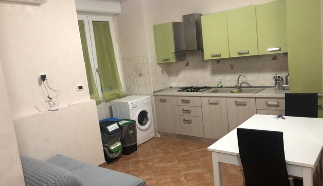 Cozy apartment with kitchen, bedroom and living room