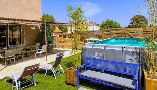 Cozy home in Cadolive with private swimming pool, can be inside or outside