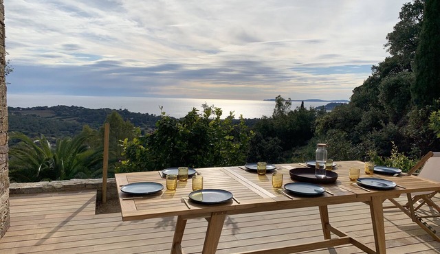 Exceptional sea view villa with heated swimming pool